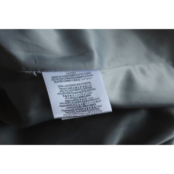 BCBGeneration Women's Size Medium Gray Coat Studded Collar Wool Midi Jacket $325 - Picture 6 of 10